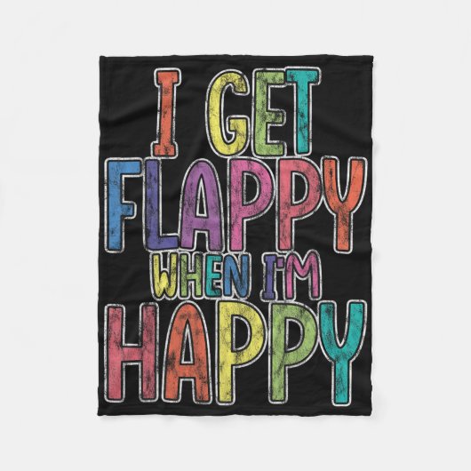 Couverture Polaire Je suis heureux quand je suis heureux Sensibilisat (Devant)