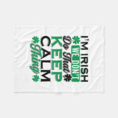 Couverture Polaire Je Suis Irlandais Nous Ne Faisons Pas Ça Pour Gard (Devant (Horizontal))