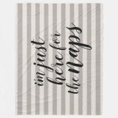 Couverture Polaire Je suis juste là pour les siestes (Devant)