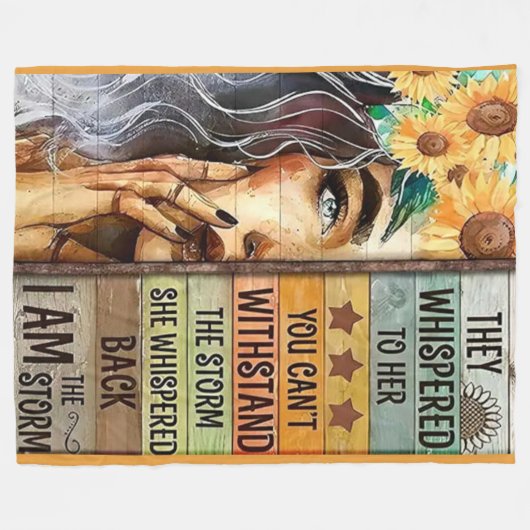 COUVERTURE POLAIRE JE SUIS LA TEMPÊTE (Devant (Horizontal))