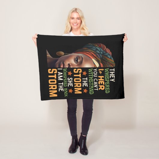 Couverture Polaire Je Suis La Tempête Qu'Elle A Frappée En Arrière Fe (En situation)