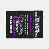 Couverture Polaire Je Suis Le Guerrier De L'Épilepsie De Tempête (Devant (Horizontal))