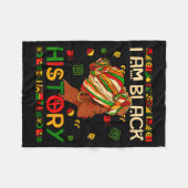 Couverture Polaire Je suis le Mois de l'Histoire des Noirs Afro-Améri (Devant (Horizontal))