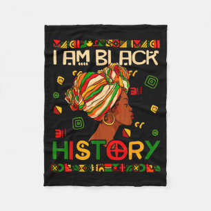 Couverture Polaire Je suis le Mois de l'Histoire des Noirs Afro-Améri
