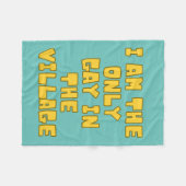 Couverture Polaire Je Suis Le Seul Gay Du Village (Devant (Horizontal))