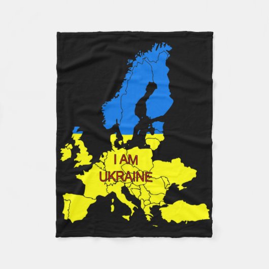 Couverture Polaire Je suis l'Ukraine (Devant)