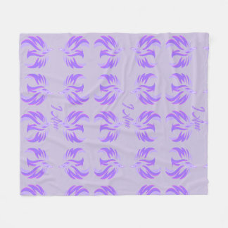 Couverture Polaire Je Suis Oiseau de Feu de Flamme Violette en Ascens
