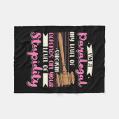 Couverture Polaire Je Suis Parajuridique (Devant (Horizontal))