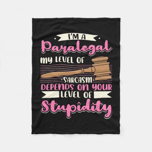 Couverture Polaire Je Suis Parajuridique (Devant)