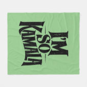 Couverture Polaire Je suis si Kamala Brat Green Meme (Devant (Horizontal))