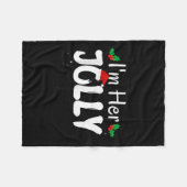 Couverture Polaire Je suis Son Jolly Funny Christmas Couple Pyjamas M (Devant (Horizontal))