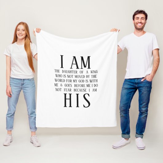 Couverture Polaire Je suis son ouatine faite sur commande (En situation)