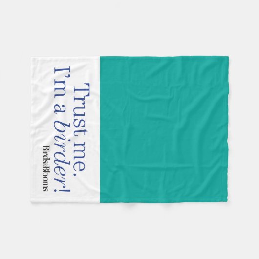 Couverture Polaire Je suis un Birder (Devant (Horizontal))