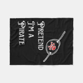 Couverture Polaire Je suis un costume d'Halloween Pirate Lazy facile (Devant (Horizontal))