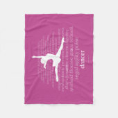 Couverture Polaire Je suis un danseur (Devant)