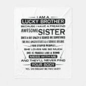 Couverture Polaire Je Suis Un Frère Chanceux Qui Donne Des Cadeaux À (Devant)