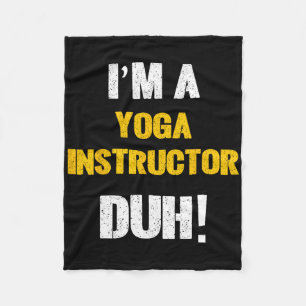 Couverture Polaire Je suis un instructeur de yoga, c'est évident ! Co