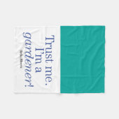 Couverture Polaire Je suis un jardinier (Devant (Horizontal))