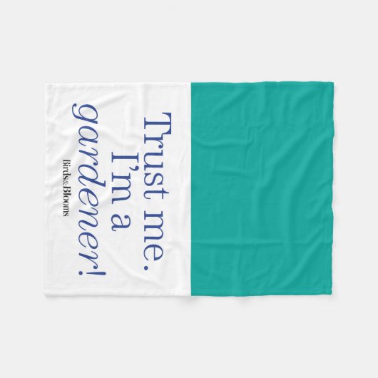 Couverture Polaire Je suis un jardinier (Devant (Horizontal))