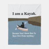 Couverture Polaire Je suis un Kayak Canoë Kayak (Devant)
