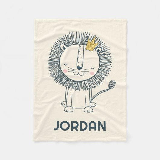 Couverture Polaire Je suis un petit roi (Devant)