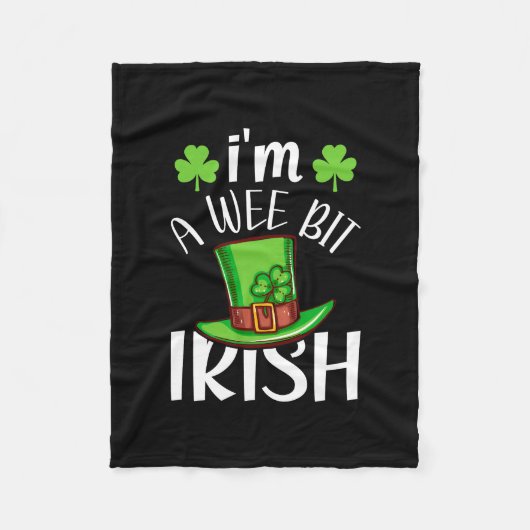 Couverture Polaire Je Suis Un Peu Irlandais (Devant)