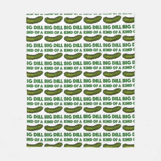 Couverture Polaire Je suis un peu une grosse dill (Deal) Green Sour P (Devant)