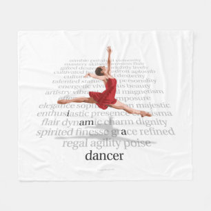 Couverture Polaire Je Suis Une Danseur Fleece Blanche