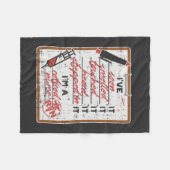 Couverture Polaire Je suis une infirmière à la retraite (Devant (Horizontal))