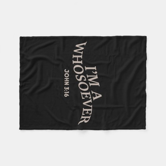 Couverture Polaire Je Suis Une Personne Chrétienne Jésus Ado Jeune Fi (Devant (Horizontal))