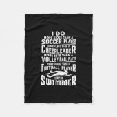 Couverture Polaire Je Suis Une Piscine Funny Swimmer Don (Devant)