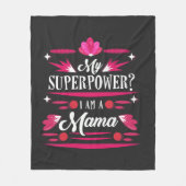 Couverture Polaire Je suis une typographie de maman qui est ma superp (Devant)