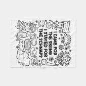 Couverture Polaire Je Suis Venu Pour Le Ski (Devant (Horizontal))