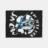 Couverture Polaire Je suis Yeti pour Snow Bigfoot Sasquatch Snowboard (Devant (Horizontal))