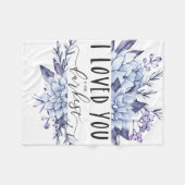 Couverture Polaire Je T'Aimais À Ton Plus Sombre (Devant (Horizontal))