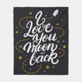 Couverture Polaire Je t'aime à la lune et au retour (Devant)