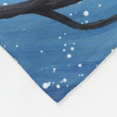 Couverture Polaire Je t'aime à la lune et le chat arrière (Coin)