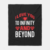 Couverture Polaire Je t'aime à l'infini (Devant)