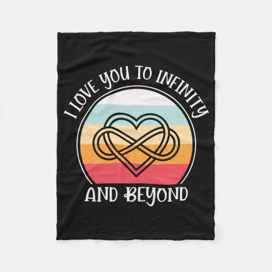 Couverture Polaire Je T'Aime À L'Infini Et Au-Delà (Devant)