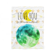 "Je t'aime jusqu'à la Lune et retour" Personnalisa