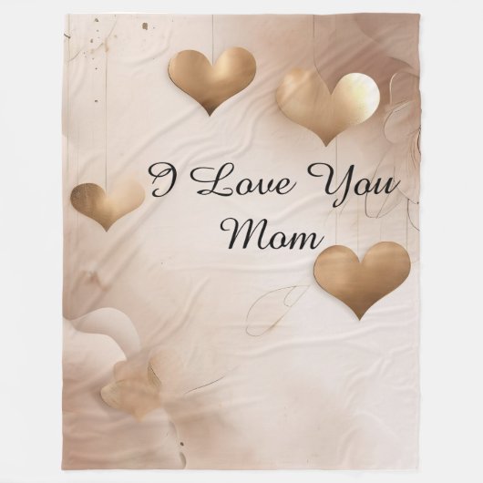 Couverture Polaire Je t'aime maman (Devant)