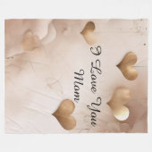 Couverture Polaire Je t'aime maman (Devant (Horizontal))