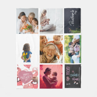 Couverture Polaire Je t'aime Maman