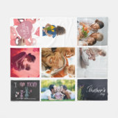 Couverture Polaire Je t'aime Maman (Devant (Horizontal))