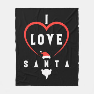 Couverture Polaire Je t'aime Noël Père Noël