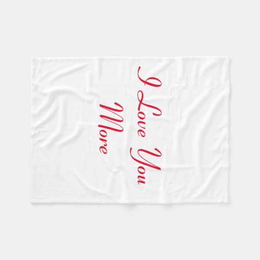 Couverture Polaire Je t'aime plus (Devant (Horizontal))