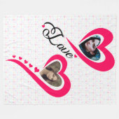 Couverture Polaire Je t'aime tellement mon amour (Devant (Horizontal))