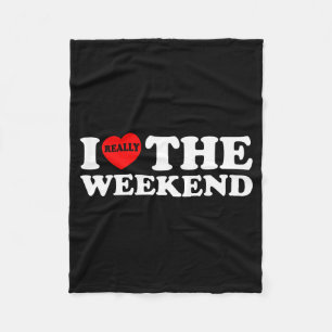 Couverture Polaire Je T'aime Weekend Drôle Cadeaux de Couple de Campi