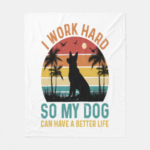 Couverture Polaire Je Travaille Dur Pour Que Mon Chien Puisse Avoir U