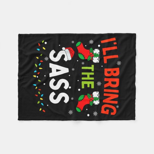 Couverture Polaire Je vais apporter la famille S drôle appariement de (Devant (Horizontal))